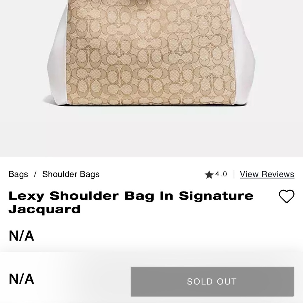 Coach Lexy Shoulder Bag In Signature Jacquard - Picture 2 of 2